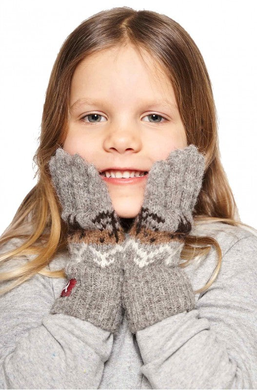 Kinder Alpaka Handschuhe NATURA aus 100% Alpaka Superfine