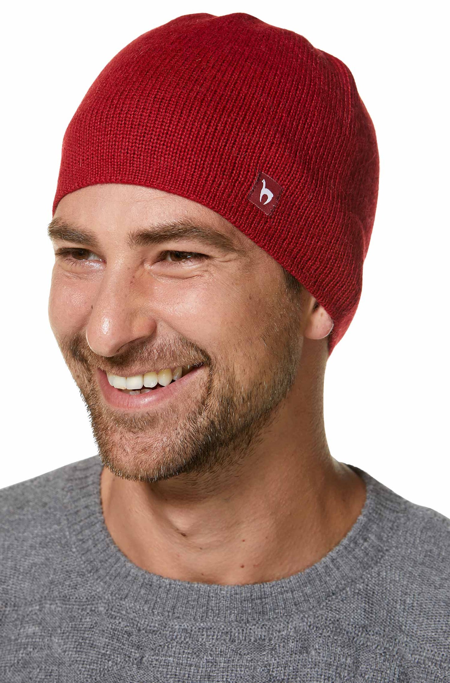 Alpaka Wendemütze aus 100% Baby Alpaka