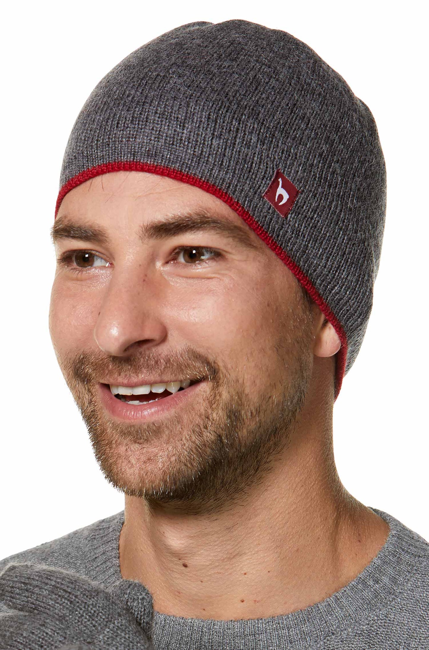 Alpaka Wendemütze aus 100% Baby Alpaka