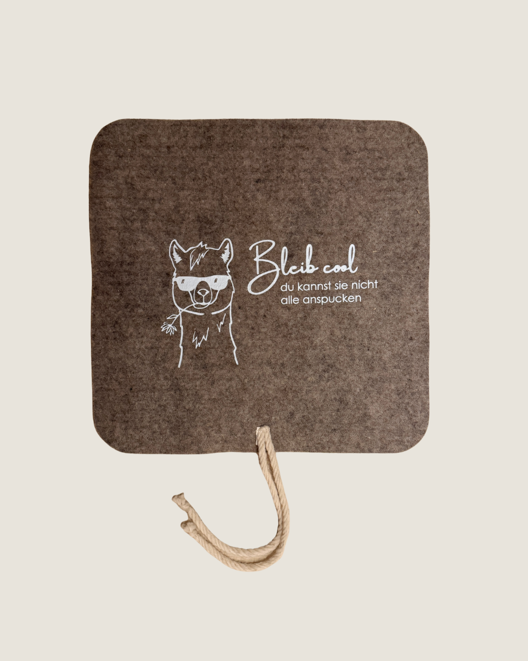 Sitzauflage aus Alpakafell